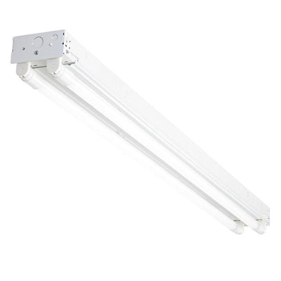 4 ft. 2-Light T8 Industrial LED White Strip Light with 1800 Lumen LED Tubes 5000K - Super Arbor