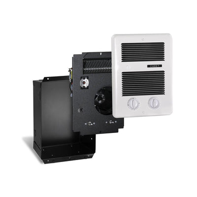 Com-Pak Bath 1,000-Watt 120/240-Volt In-Wall Fan-Forced Heater with Timer in White - Super Arbor