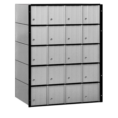 2200 Series Standard System Aluminum Mailbox with 20 Doors - Super Arbor