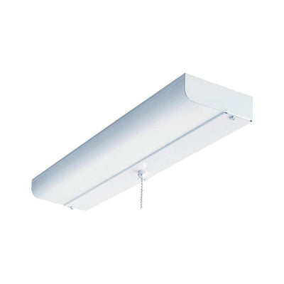 1-Light White Fluorescent Ceiling Closet Flushmount - Super Arbor