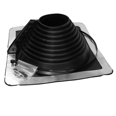 Retro Master Flash 8 in. x 8 in. Vent Pipe Roof Flashing with 4 in. - 9-1/4 in. Adjustable Diameter - Super Arbor