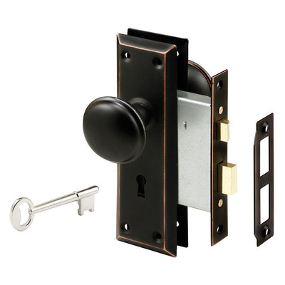 Steel, Classic Bronze, Interior Door Lock Lock-Set - Super Arbor