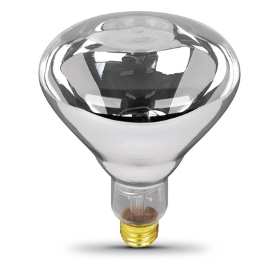 Feit Electric 250-Watt Clear BR40 Dimmable Incandescent 120-Volt Infrared Heat Lamp Light Bulb (1-Bulb)