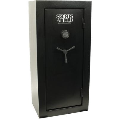 30 Gun Fire Rated, E-Lock Gun Safe, Black Textured - Super Arbor