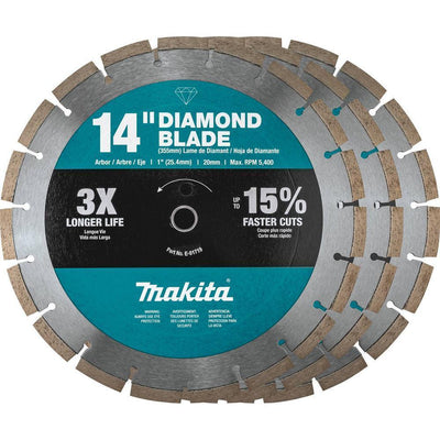 14 in. Segmented Rim Diamond Blade for General Purpose (3-Pack) - Super Arbor