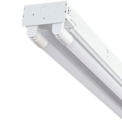 4 ft. 2-Light T8 Industrial LED White Strip Light with 3,500 Lumens DLC Flex Tubes 5000K - Super Arbor