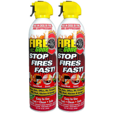A:B:C Multiple Use Fire Extinguishing Spray Suppressant (2-Pack) - Super Arbor