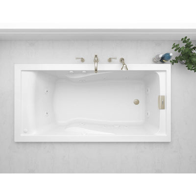 Evolution EverClean 72 in. x 36 in. Whirlpool Tub in White - Super Arbor