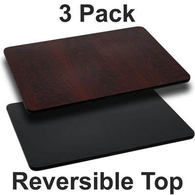 Black/Mahogany Table Top (Set of 3) - Super Arbor