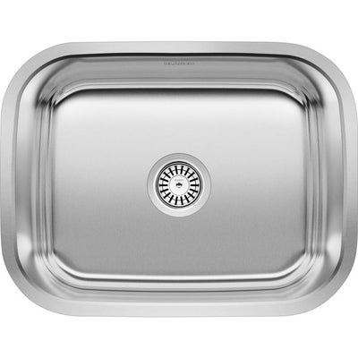 Stellar 23 in. x 17.75 in. x 12 in. Stainless Steel Undermount Laundry Sink in Brushed Satin - Super Arbor