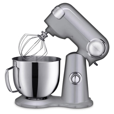 Precision Master 5.5 Qt. 12-Speed Die Cast Stand Mixer in Brushed Chrome - Super Arbor