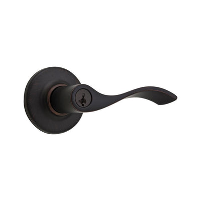 Balboa Bronze Venetian Exterior Entry Door Lever featuring SmartKey Security - Super Arbor