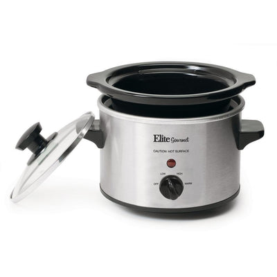 Gourmet 1.5 Qt. Stainless Steel Mini Slow Cooker - Super Arbor