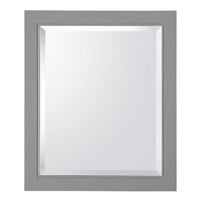 Gazette 22 in. W x 26 in. H x 6-5/8 in. D Framed Surface-Mount Bathroom Medicine Cabinet in Grey - Super Arbor