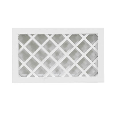 Shaker Ready to Assemble 30 in. W x 18 in. H x 12 in. D Wall Wine Rack in White - Super Arbor