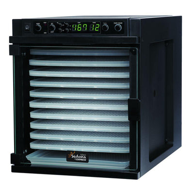 Sedona Express 11-Tray Black Food Dehydrator with Built-In Timer - Super Arbor