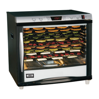 Pro-1200 12-Tray Black Food Dehydrator with Temperature Control - Super Arbor