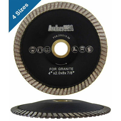 Archer USA 7 in. Turbo Contour Diamond Blade for Curved Cutting