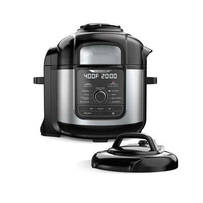 Foodi Deluxe 8 qt. Black Electric Pressure Cooker and Air Fryer - Super Arbor