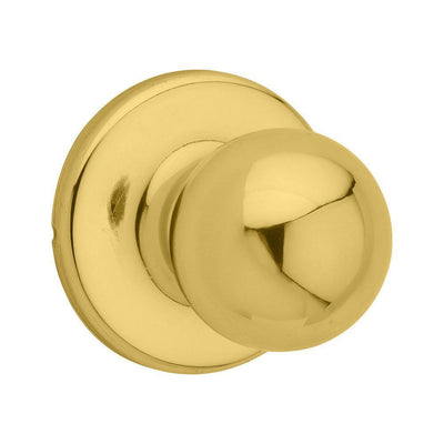 Polo Polished Brass Hall/Closet Door Knob with Microban Antimicrobial Technology - Super Arbor