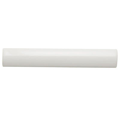 Daltile Restore Bright White 1 in. x 6 in. Ceramic Quarter Round Wall Trim Tile (0.03 sq. ft. / Piece) - Super Arbor