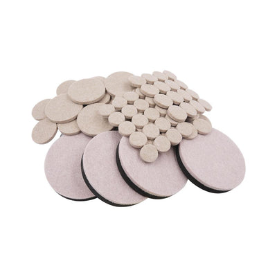 Variety Pack Beige Felt, Bumpers and Sliders (108-Piece) - Super Arbor