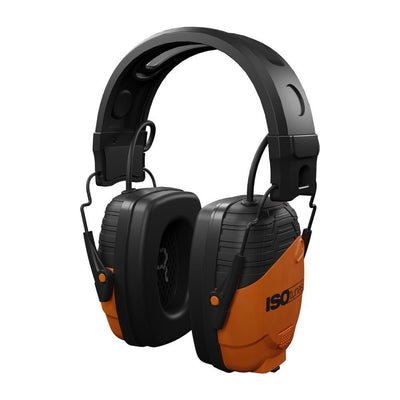 LINK Bluetooth Earmuff, Rechargeable 14-Hour Battery, Interchangeable AAA, 24 NRR, OSHA Compliant Hearing Protector - Super Arbor