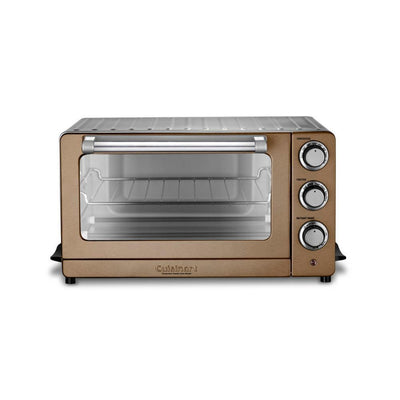 1800 W 6-Slice Copper Stainless Toaster Oven with Broiler - Super Arbor