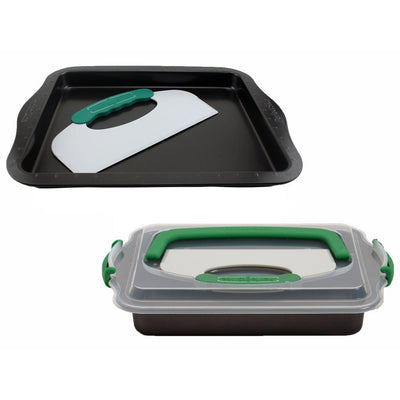 PerfectSlice 4-Piece Grey Bakeware Set - Super Arbor