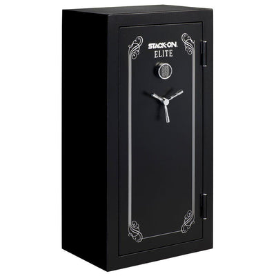 Elite 30-Gun Fireproof Safe with Electronic Lock, Black - Super Arbor