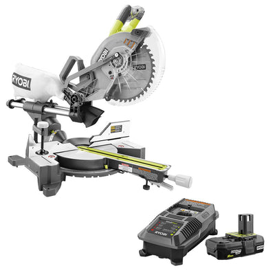 18-Volt ONE+ONE Cordless Brushless 10 in. Dual Bevel Sliding Miter Saw (Tool Only)