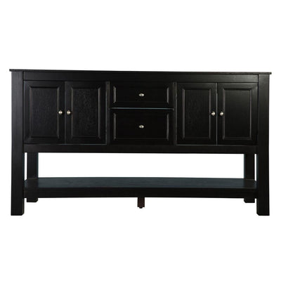 Gazette 60 in. W Bath Vanity Cabinet Only in Espresso for Double Bowl Design - Super Arbor