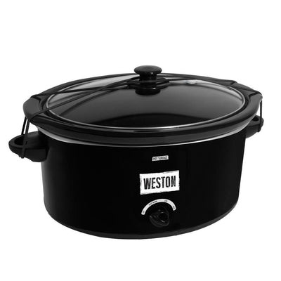 8 Qt. Black Slow Cooker with Locking Lid and Keep Warm Setting - Super Arbor