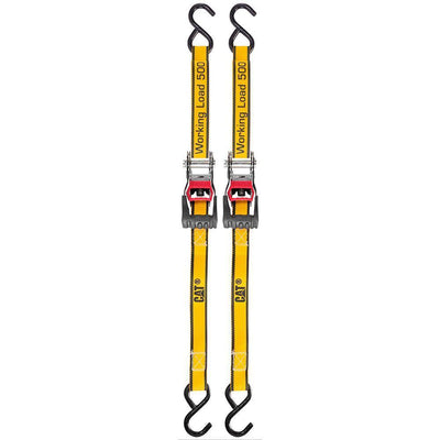 12 ft. x 1 in., 500 lbs. Ratcheting Tie-Down Straps (2-Piece) - Super Arbor