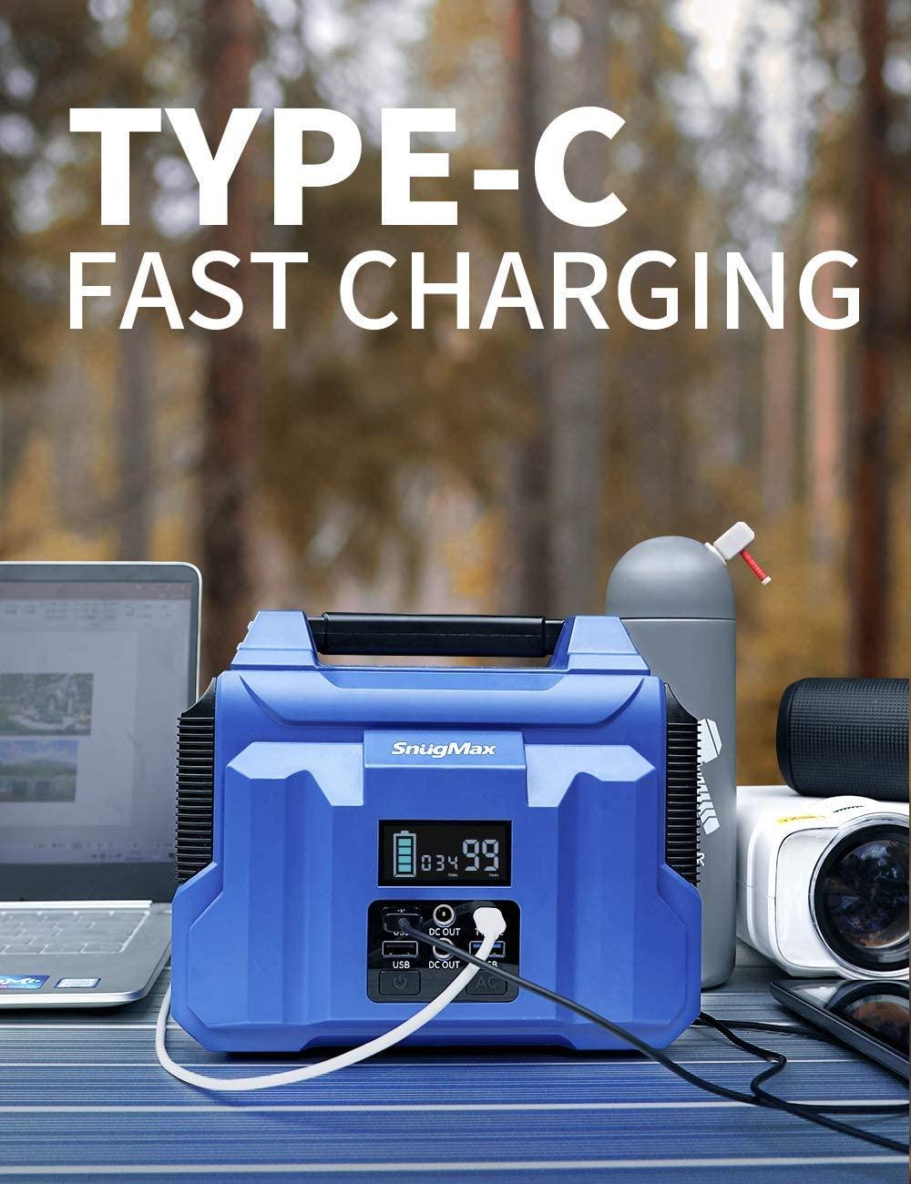 SNUGMAX Vickers 200 Portable Power Station with 222Wh Backup