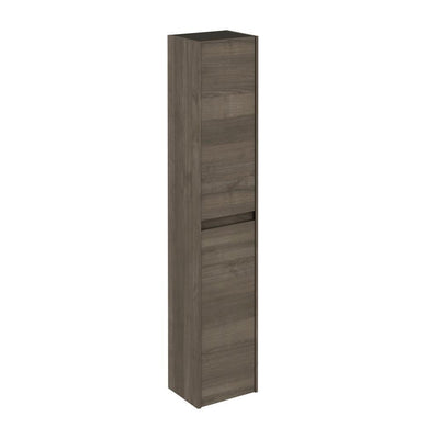 Ambra Column 11.8 in. W x 9.3 in. D x 59.1 in. H Wall Mount Bathroom Column in Glossy Anthracite - Super Arbor