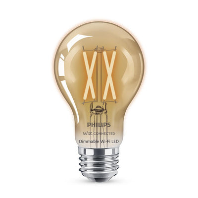Amber A19 LED 40W Equivalent Dimmable Smart Wi-Fi Wiz Connected Wireless Light Bulb - Super Arbor