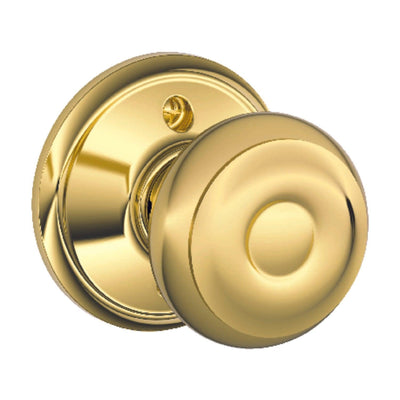 Schlage Georgian Bright Brass Dummy Knob Right or Left Handed