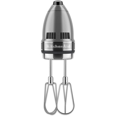 7-Speed Contour Silver Hand Mixer with Beater and Whisk Attachments - Super Arbor