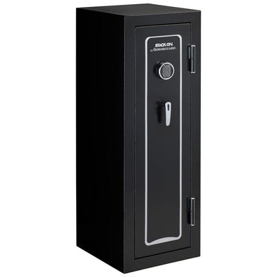 18-Gun Fire Rated Safe with Electronic Lock and Door Storage, Black - Super Arbor