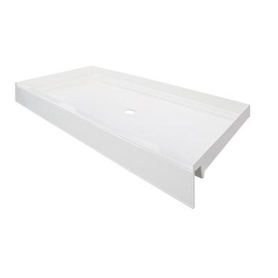 T3 34 in. x 60 in. Single Threshold Shower Base in White - Super Arbor