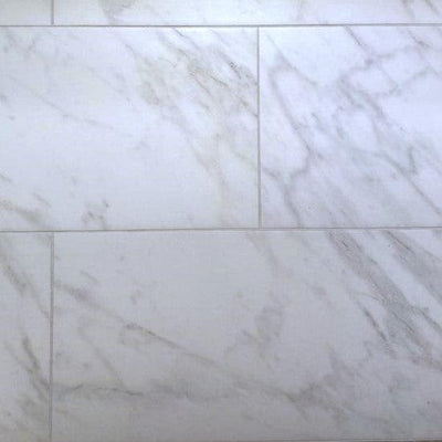 Arabescato Gold 12-in x 24-in Matte Porcelain Marble Look Floor and Wall Tile (1.92-sq. ft/ Piece) - Super Arbor