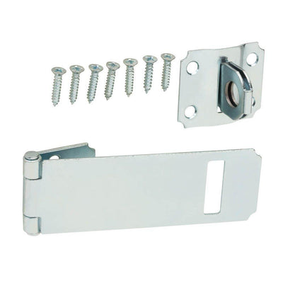 3-1/2 in. Zinc-Plated Adjustable Staple Safety Hasp - Super Arbor