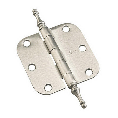 Full Mortise Inset Brushed Nickel Hinge (1-Pair) - Super Arbor