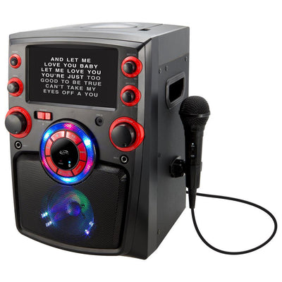 Bluetooth Karaoke Machine with 7 in. TFT Monitor and LED Light Show - Super Arbor