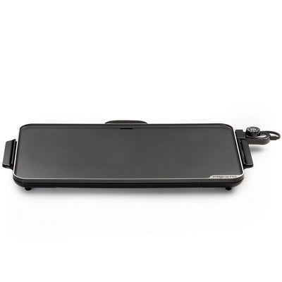 SlimLine 286 sq. in. Black Electric Griddle with Temperature Sensor - Super Arbor