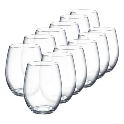 Cachet 15 oz. Stemless Wine Party Pack (Set of 12) - Super Arbor