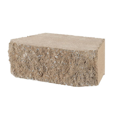 4 in. x 11.75 in. x 6.75 in. Buff Concrete Retaining Wall Block - Super Arbor