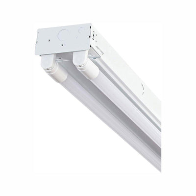 4 ft. 2-Light T8 Industrial LED White Strip Light with 1800 Lumen DLC Flex Tubes 3500K - Super Arbor