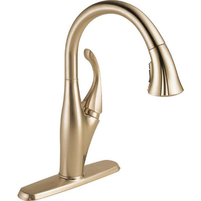 Addison Single-Handle Pull-Down Sprayer Kitchen Faucet with MagnaTite Docking in Champagne Bronze - Super Arbor
